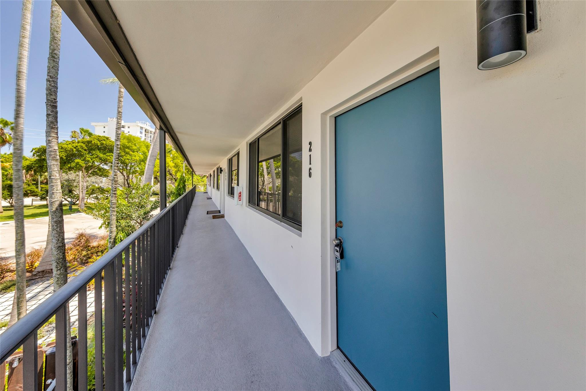 Attractive 2 story condo complex. New roof in 2024, pool redone 2023 (plumbing updated & resurfaced). All impact windows & door. This second floor unit is ready for renovation. If you are looking for a pied-a-terre in Wilton Manors -- here it is! Easy walk to NE 21 Court & straight down to Wilton Drive, that is 4 blocks. You can have two pets, total weight less than 65 lbs. They will also need to accompany you to the association interview. This unit has one assigned parking space, #82. If you have two vehicles, the second one can be parked at the north end of the lot for $100/mo. Lovely amenities include - pool, BBQ, bike racks, car wash, laundry facilites, & community room with gym equipment. You have probably driven by this complex and not noticed....Come see this sweet spot!