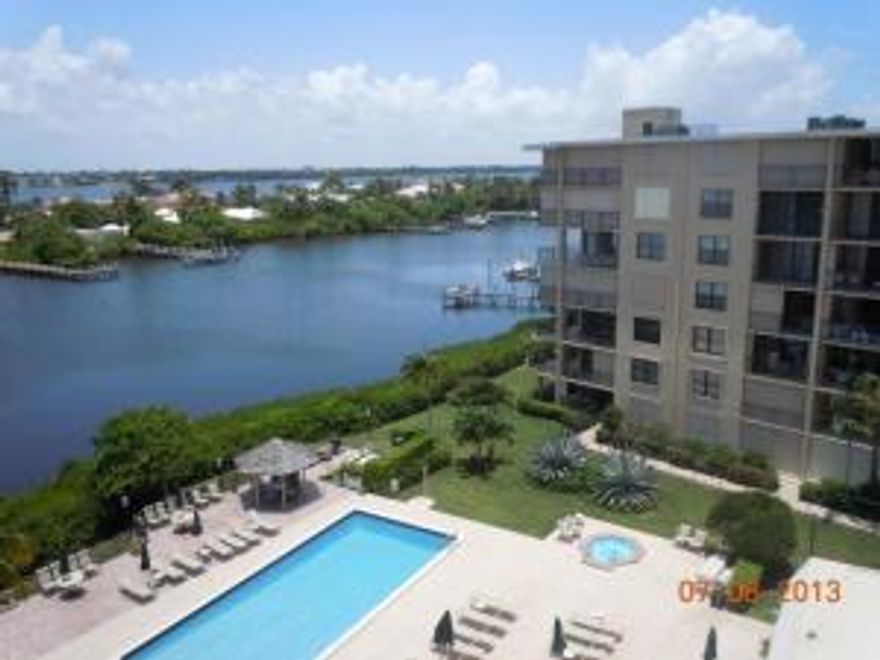 Top Floor unit in Top condition! WOW what a view! This is a wonderful unit in a very laid back friendly and safe building close to everything and even deeded assess to Ocean. Newer kitchen and baths, shows like a model. Sunsets from the patio in the evening with and a view that is worth a million dollars.Here is a great opportunity to live in a top floor unit with out the top floor price, and a monthly that you can afford. With a 24 hour doorman!