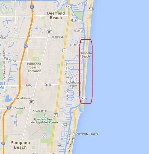 Tiny photo for 1051 Hillsboro Mile #307e, Hillsboro Beach, FL 33062 (MLS # F10501301)