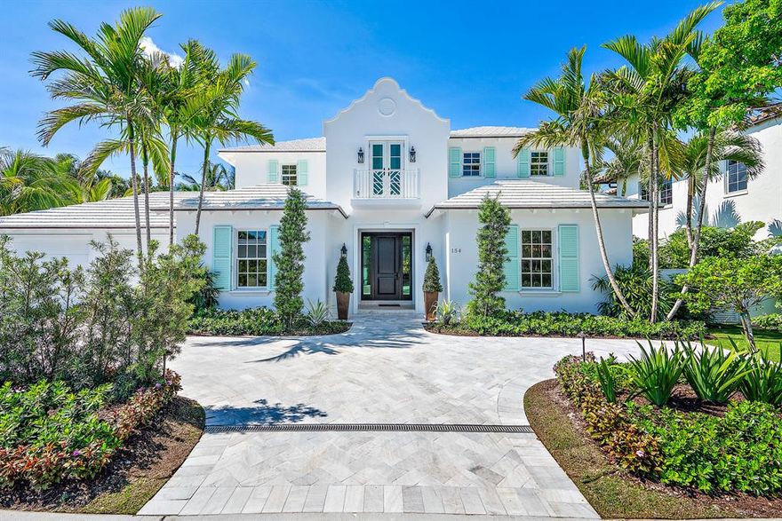 Location, Location, Location! In town, recently completed new construction by Purucker & Marrano Custom Homes, located on the ocean block. Fine finishes throughout define the casual, yet upscale style of the classic Bermudian home. The southern rear exposure offers a beautiful sun filled backyard with an abundance of natural light throughout the home. Inside, the detailed fine finishes include wide oak plank flooring, marble mosaics, custom cabinetry & moldings throughout. New construction features such as Andersen Low-E hurricane impact windows & doors, whole house generator, tankless hot water heaters & more contribute to the modern amenities in the home. The location offers a quiet residential street with private beach access, lake trail access & close proximity to shops & restaurants.