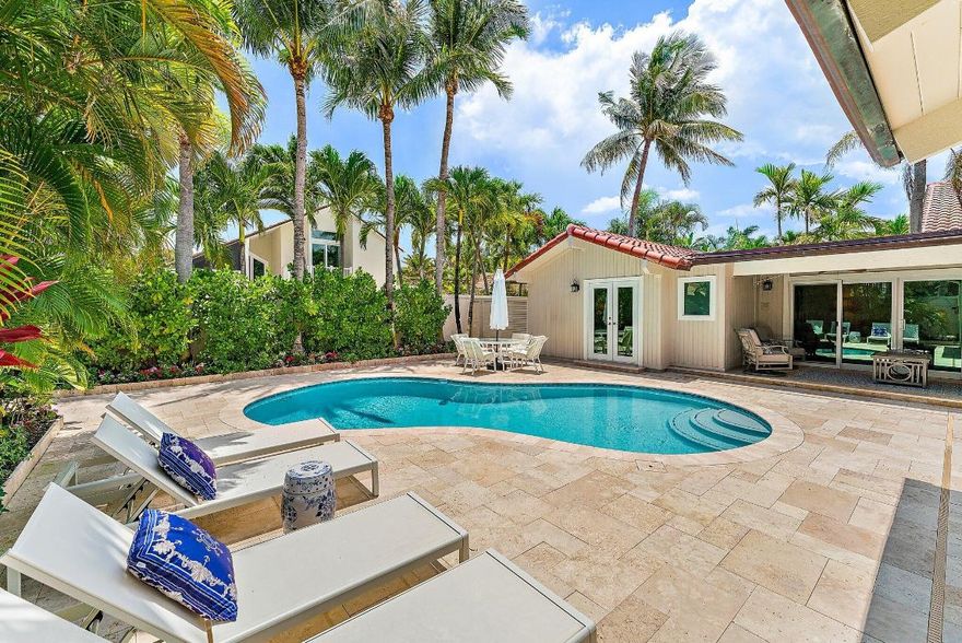 AVAILABLE STARTING JUNE 2026 for OFF-SEASON. RENTED FOR SEASON 2027.  Coastal living in Jupiter - welcome to your fully furnished retreat steps from the Atlantic! This charming 3 br/3 ba home is located in the sought-after community of Ocean Walk.  Relax by the private heated pool surrounded by tropical landscaping or take a short stroll to the dog-friendly beaches of Jupiter.  This home features impact windows, a new roof and 2 car garage; pets are considered on a case-by-case basis.