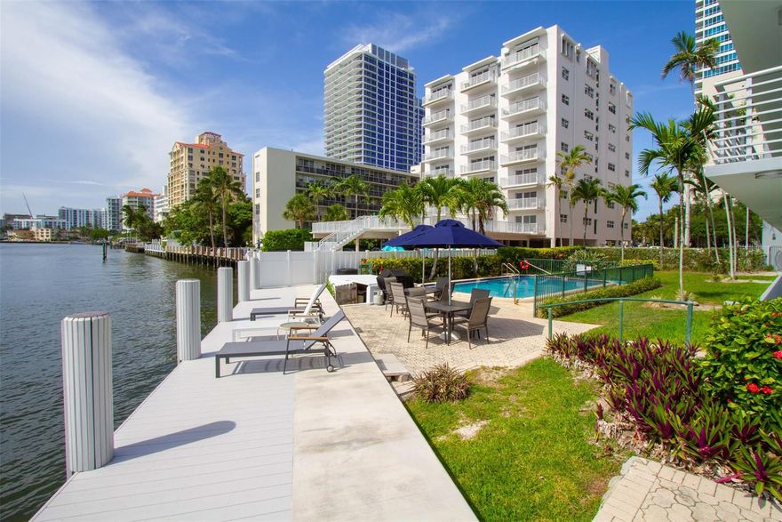 Stunning views of the Intracoastal Waterways, pool and the daily boat parade and evening sunsets. 
Located in one of the most beautiful areas in Fort Lauderdale Beach with water views that make you fall in love with it. Peaceful common areas perfect for gathering with family and friends. 
This unit is one bedroom one bathroom and a spacious dining and living areas with a nice murphy bed. 
Feel blessed by all the light that comes from its windows facing the pool and the Intracoastal. Easy walk to the beach, shops, restaurants, Las Olas and more... Immaculately maintained and ready to enjoy it. All assessments are completed and paid. A must see and very easy to show! Seller is very motivated!