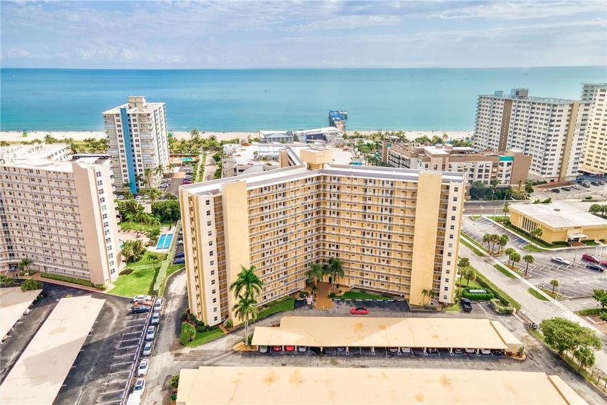 A BEACH LOVERS DREAM!!.. LIVE ACROSS THE STREET FROM POMPANO BEACH PIER & LIFE STYLE IN THIS BRIGHT AND BEAUTIFUL 1 BED 1 BATHROOM CONDO WITH VIEWS OF THE OCEAN, INTRACOASTAL, POOL AND CITY NIGHT LIGHTS. ENJOY THE SUNRISE FROM THE PRIVATE BALCONY. BEAUTIFUL OVERSIZED KITCHEN ISLAND BAR FOR ENTERTAINING AND REMODELED BATHROOM TBD. PLENTY OF CABINET SPACE IN THE KITCHEN WITH QUARTZ COUNTER TOPS. UPDATED HEATED POOL, NEW WATER PUMP AND BUILDING ELECTRIC BACK UP GENERATOR, BBQ AREA,SHUFFLEBOARD, LAUNDRY ROOM ON EVERY FLOOR. MINUTES AWAY FROM LIBRARY, BANKS, KIDS PLAYGROUND ON THE BEACH, FISHING PIER, RESTAURANTS, WATER TAXI, GROCERY STORES AND MUCH MORE. EASY ACCESS TO FT LAUDERDALE AIRPORT, EXPRESS WAY, AND WATER TAXI. IT WONT LAST LONG SO CALL TODAY FOR A SHOWING OR USE MY 3D VIRTUAL TOUR. A BEACH LOVERS DREAM!!.. LIVE ACROSS THE STREET FROM POMPANO BEACH PIER & LIFE STYLE IN THIS BRIGHT AND BEAUTIFUL 1 BED 1 BATHROOM CONDO WITH VIEWS OF THE OCEAN, INTRACOASTAL, POOL AND CITY NIGHT LIGHTS. ENJOY THE SUNRISE FROM THE PRIVATE BALCONY. BEAUTIFUL OVERSIZED KITCHEN ISLAND BAR FOR ENTERTAINING AND REMODELED BATHROOM TBD. PLENTY OF CABINET SPACE IN THE KITCHEN WITH QUARTZ COUNTER TOPS. UPDATED HEATED POOL, NEW WATER PUMP AND BUILDING ELECTRIC BACK UP GENERATOR, BBQ AREA,SHUFFLEBOARD, LAUNDRY ROOM ON EVERY FLOOR. MINUTES AWAY FROM LIBRARY, BANKS, KIDS PLAYGROUND ON THE BEACH, FISHING PIER, RESTAURANTS, WATER TAXI, GROCERY STORES AND MUCH MORE. EASY ACCESS TO FT LAUDERDALE AIRPORT, EXPRESS WAY, AND WATER TAXI. IT WONT LAST LONG SO CALL TODAY FOR A SHOWING OR USE MY 3D VIRTUAL TOUR.
