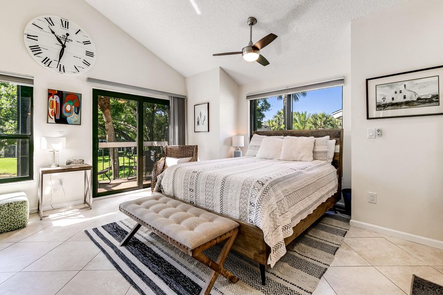 Turn Key- Second story studio, vaulted ceiling, and tons of natural light,  in the prestigious, gated community of the Palm Beach Polo Club.  This unit boasts a highly functional layout, washer and dryer in unit, and a lovely kitchenette with granite counters, full sized bathroom and a nice sized closet.  Did I mention you have a direct water view of the pond from your private patio off the back, and just a short walk to the private community pool. Quality living has never been easier than moving into this home! Close to the show grounds, restaurants, shops and more! Easy drive to the beach and down town WPB, 2 international airports within an hour! Available for on season, annual, or off season. **Price shown is off season**