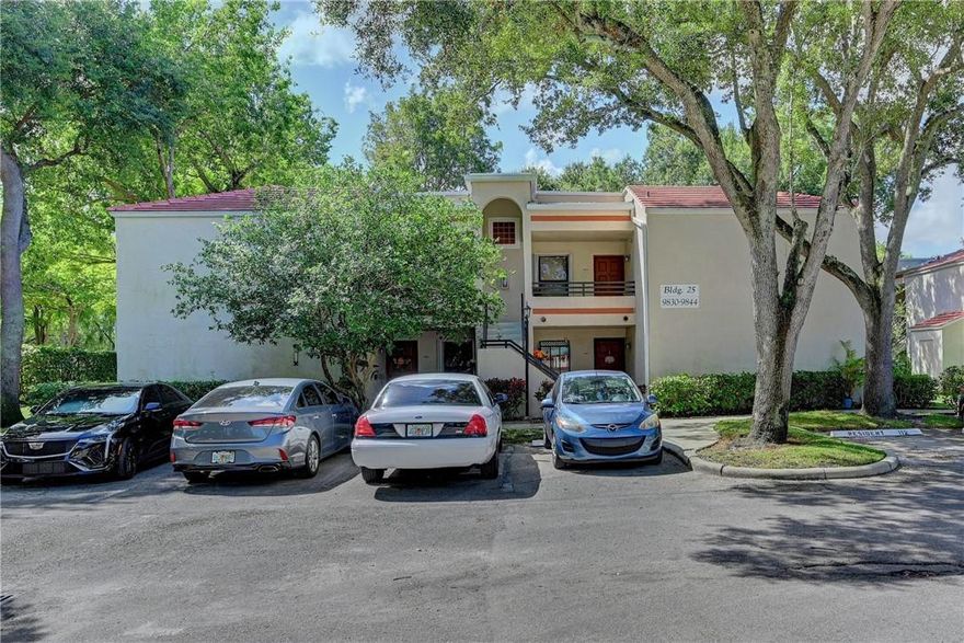 A lovely place to call home! Only two 1 bedroom units in whole complex*Ground floor unit with spacious living areas*large screened porch has washer and dryer in large storage closet, accordian shutter*impact windows*great Central Park location with community pool, tot lot, walking paths under lush landscaping. See today!