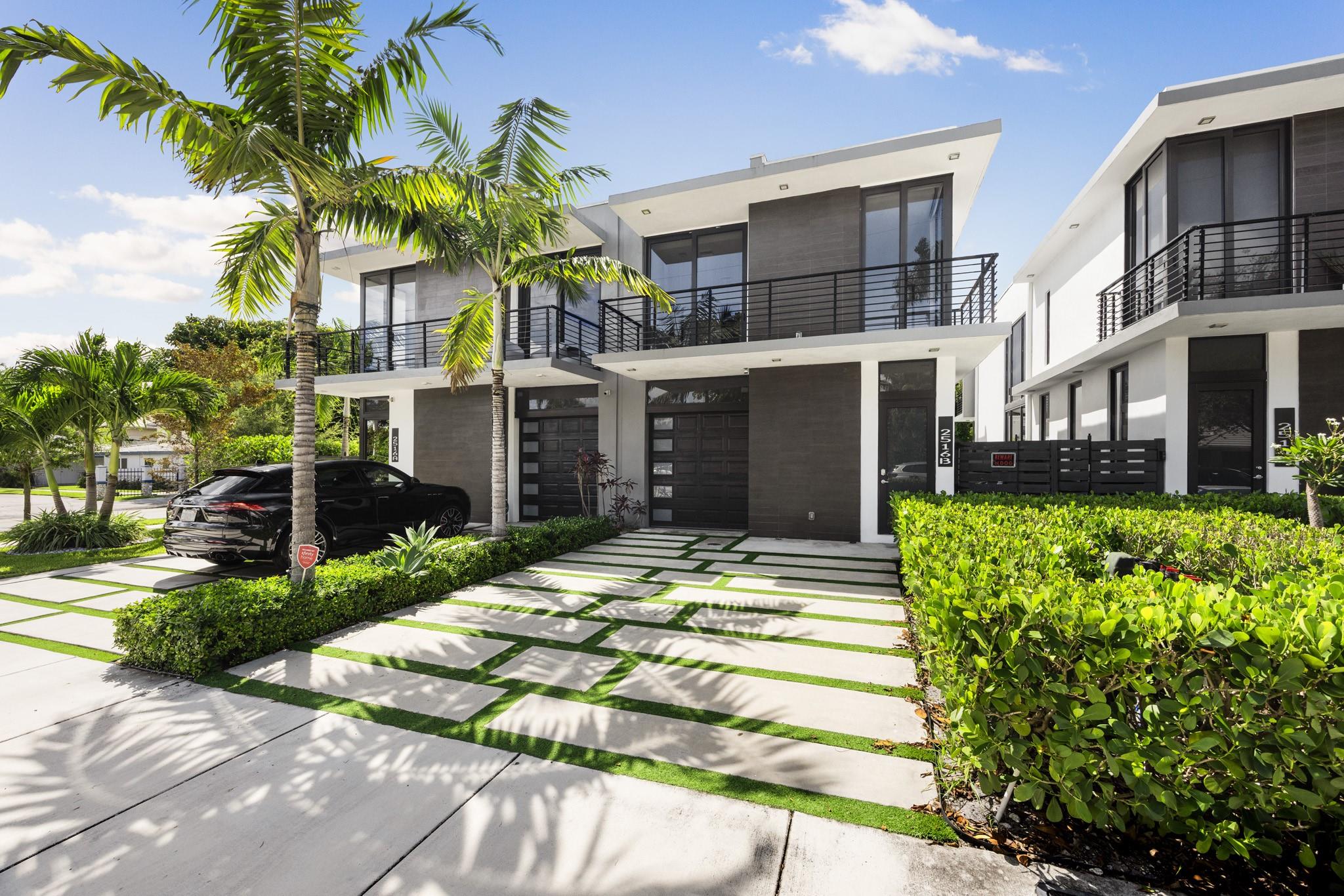 Beautiful, two-story, modern residence with 3 BEDS, 3.5 BATH, ALL En-suite Bathrooms upstairs with balconies + DEN, a private pool, and 10-foot ceilings. Smart, wired home, and floor-to-ceiling impact glass windows. Other features include state-of-the-art European upscale kitchen cabinetry, appliances, elegant staircases, an open space floor plan, 1 Car garage plus plenty of driveway. Fenced backyard. Minutes away to beaches, shopping, and dining. Less than 1 Mile to Galleria Mall, 1.5 Miles to the Ocean, and less than 2 Miles to Las Olas Night Life and Shopping.
Property can also be rented furnished!