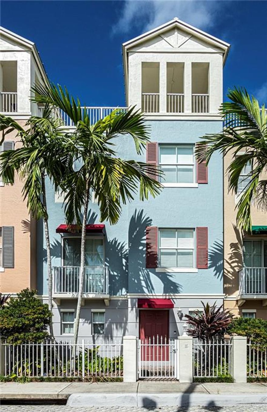 Perfectly located in Downtown Fort Lauderdale's desirable and sought after Victoria Park neighborhood.  Newer built townhome offers 3 stories of generous living space and rooftop terrace.  First floor has an entry way, 2 car garage and flex room with full bathroom; perfect for home office, home gym, art studio or 3rd bedroom.  Second floor boasts a modern kitchen, dining room, living room and powder room.  Third floor features the master bedroom, master bath with separate shower and soaking tub and walk in closet, as well as a second bedroom with its own on-sweet bathroom.  The forth floor opens up to your very own, private, roof top terrace. This partially covered and partially open terrace is perfect for entertaining and endless evening outdoor enjoyment.