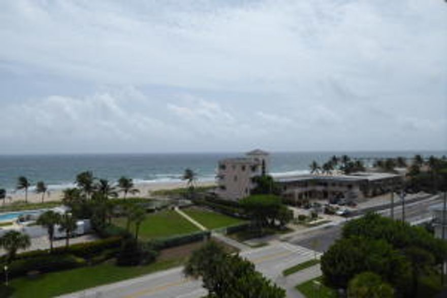 Wake up every morning to warm sunshine and views of the beach in this two bedroom, two bath condo with long balcony to enjoy the breeze and sunrises having a cup of coffee. Boutique building with deeded beach access directly across the street, private park offering Tiki hut with BBQ & picnic area on beach. Also, a community pool, sauna, billiard room & fitness center too.Carport parking with one space. Kitchen with Black granite counter-tops and white cabinets. Lovingly cared for. All age community. Just a short distance away is Deerfield Beach attractions with beautiful boardwalk & beach, dining, fishing, volleyball, and great happy hours! Quiet building convenient to Mizner Park with luxurious shopping, dining, museums, outdoor entertainment and music festivals.Enjoy the Florida lifestyl