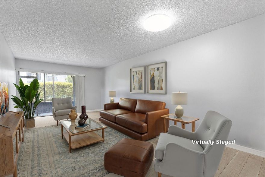 Welcome to Lakeshore Condos in Miramar, Florida—your potential next home! This charming unit features 2 bedrooms and 1 full bathroom, with luxury vinyl plank flooring throughout. The kitchen includes stainless steel appliances, and both the primary bedroom and living room offer access to a screened patio overlooking the tranquil courtyard. Beyond the unit, the community offers a peaceful atmosphere with a large pool, a relaxing lake, and plenty of space for lounging. Enjoy peace of mind with 24/7 gated security access. You'll have assigned parking, along with ample guest parking available. Located just blocks from Walmart, Publix, dining options, and public transportation, this one-level living opportunity offers unbeatable convenience. Don’t miss out—it won’t last long!