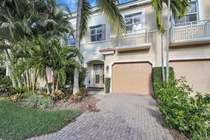 Welcome to Paradise! You can not beat the Location of this Beautiful Townhome within the Premier Gated community of Jupiter Harbour. In the Dockside Section, #805 is just Steps away from the Full Service Marina where slips can be rented depending on availability. Kitchen features granite counter-tops, stainless-steel appliances, pantry & Breakfast Bar. The Spacious Primary Suite is located upstairs & includes a Huge walk-in closet, luxurious bath w/separate shower,Spa tub & dual vanities. The 1 car garage and brick driveway allow parking for up to 2 cars. Enjoy the Florida Lifestyle as you relax on the private patio or walk to some of the best Restaurants in Jupiter, including the exclusive 1000 North Club located on property, plus many amenities including pool, tennis and walking path.