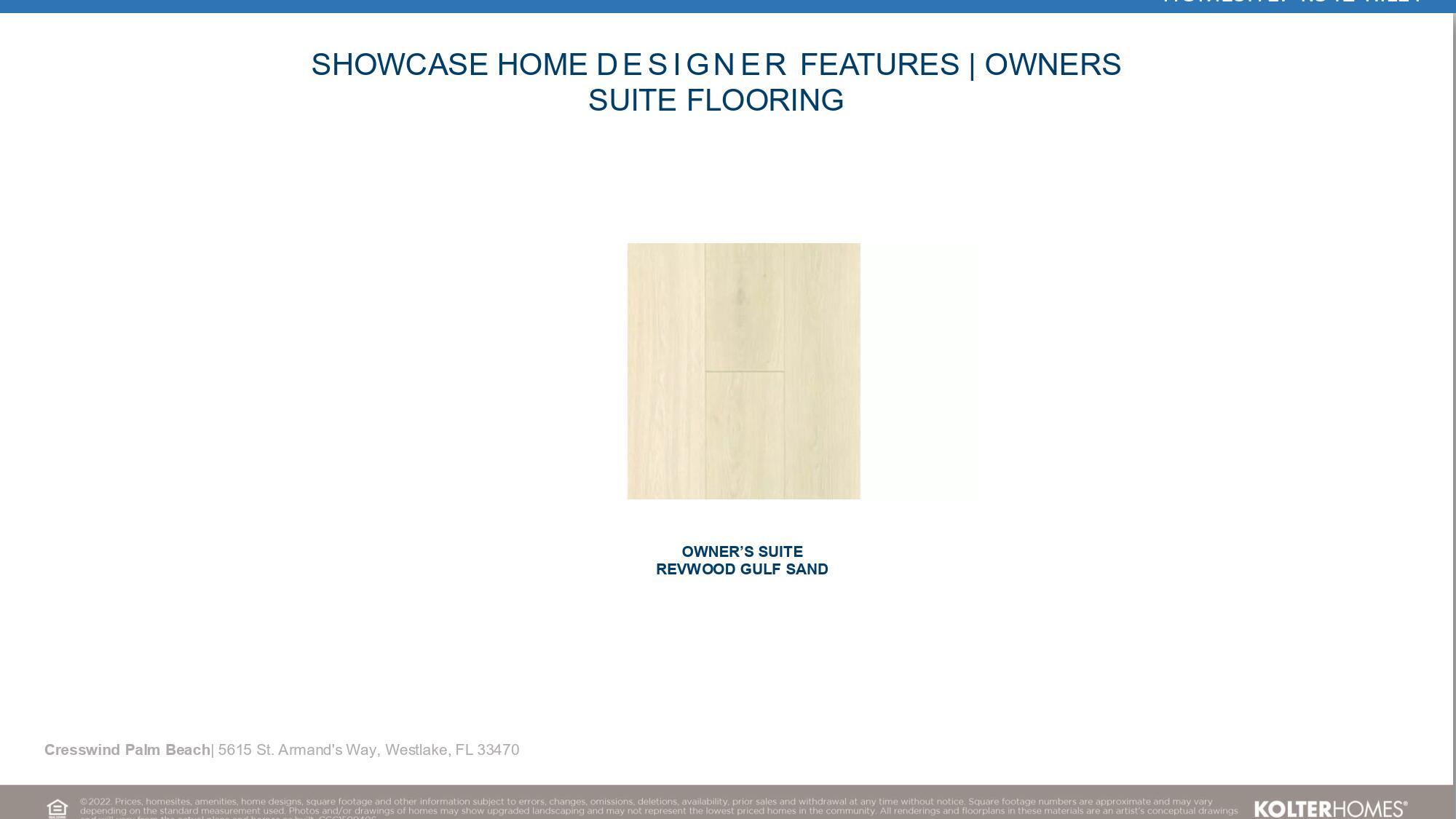 CRESSWIND PALM BEACH - Residential
