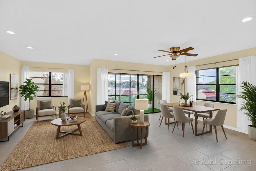 Price to sell. This 2-bedroom, 2-bathroom apartment is ready for a new owner; no updates needed. Your time to own is now!! Conveniently located close to shopping, hospitals, colleges, and major highways, this home puts everything within reach. Enjoy being just 3 minutes from downtown Fort Pierce and only 7 minutes from the beach. This property offers comfort, convenience, and great potential in a well-connected location. All information needs to be verified by the buyer with the HOA. All sizes are approximate. Reserves ok, Milestone report ok, new management company on site.