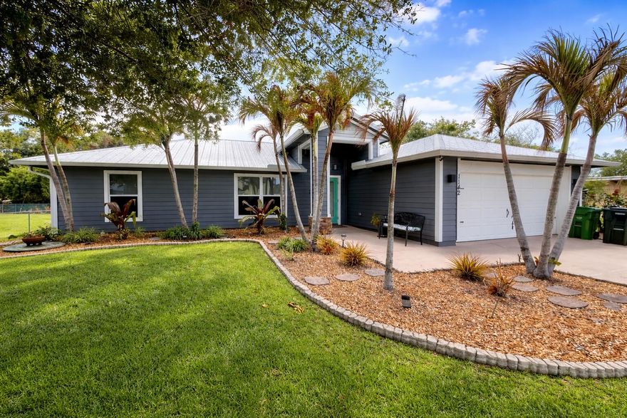 Step into this fully updated, move-in ready home with standout upgrades and a backyard built for Florida living! This 3-bedroom, 2-bath CBS home features a bright open layout, wood-look tile flooring, and a split-bedroom design. The renovated kitchen offers butcher block counters, black stainless appliances, wine fridge, pantry cabinetry, and island power. The 2023 primary bath remodel includes a freestanding tub, dual showerheads, frameless glass, and dual vanity. Enjoy a screened and wraparound patio overlooking a fenced yard with above-ground pool and updated landscaping. Major upgrades include a metal roof (2022), AC (2025), impact-rated front door, shutters, and 240V EV outlet. No HOA, centrally located. Schedule your showing today! *More Photos Coming Soon*