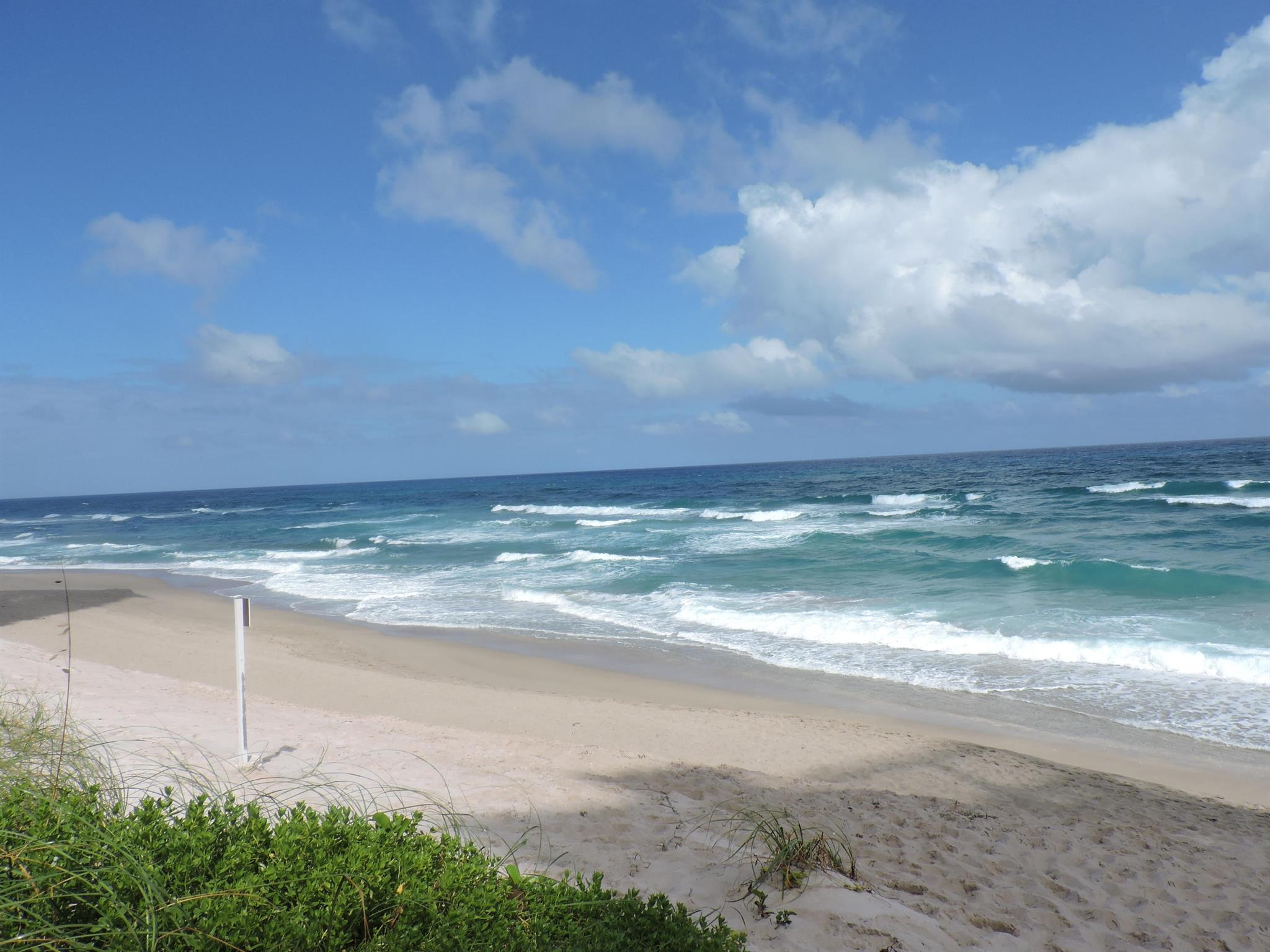 Pristine 2nd floor ocean facing unit with great views of the Atlantic Ocean. Offered fully furnished, just bring your toothbrush! This exquisite rental is in the heart of Singer Island and available immediately. Must see and feel the ocean breeze!