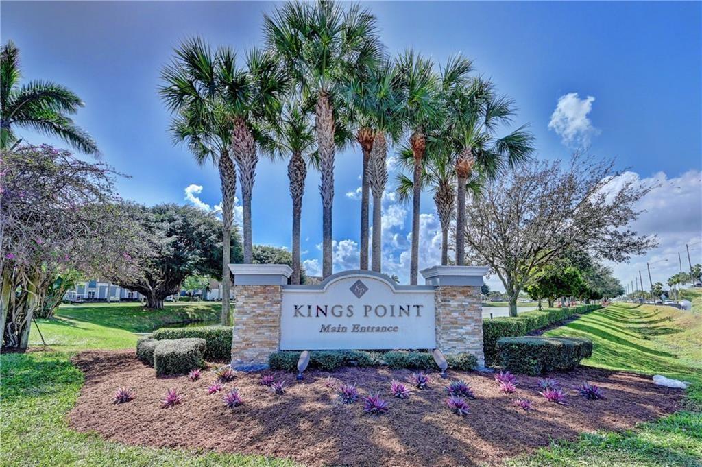 55+ Community. Light and Bright Second Floor Corner Unit, Located in Normandy P a Subdivision of Kings Point, Golf and Country Club in Delray Beach. This one Bed,1.5 Baths is Totally Renovated with New Kitchen Cabinets, New Vanities and Toilets and Quartz Countertops. New Washer and Dryer in. Tile Floor Throughout. Fresh Painted. Close to Flanders Club House, with Beautiful Garden View. Come Enjoy the Resort Style Living, 3 Club Houses, State of the Art Theater with Live Shows and Entertainment, 6 Indoor/Outdoor Pools, Gyms, Spa, Fitness Center, Tennis and two 18-hole Golf Courses Designed by Robert Trend Jones Sr. Courtesy Buses. Close to Downtown Delray Beach the Hor Spot of South Florida. Six Miles To the Beach.