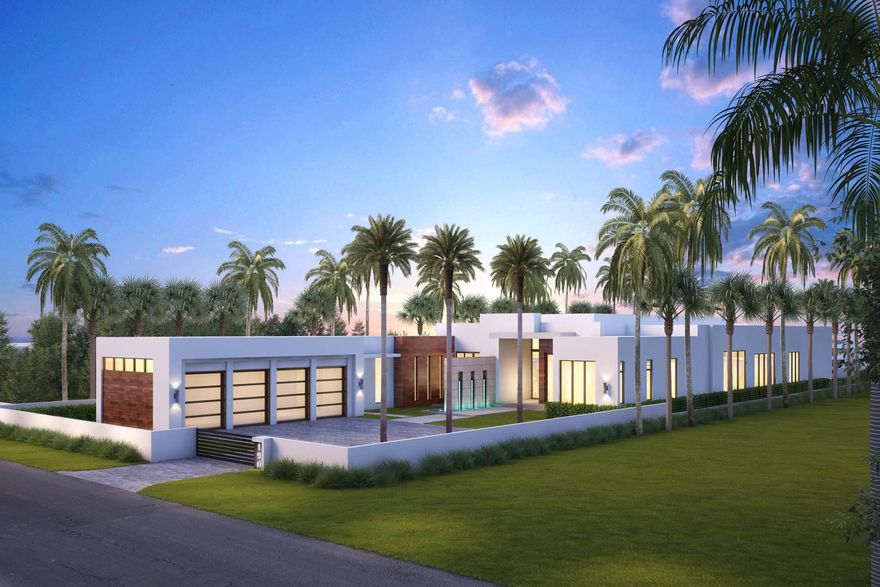 ''New'' Museum Modern Intracoastal estate sited along fashionable Fifth Avenue Estates amongst Boca Raton's Mansion Row by prestigious JH Norman Homes and architect Brenner Architecture Group AIA.  Gated for supreme privacy, an expansive motor court greets guests to this modern, sleek one level glass encased architectural estate with high ceilings and light-infused rooms. Resort-like pool with expansive entertainment lanai and yacht dockage for up to two 80+/- ft vessels mooring perpendicular, minutes to the Boca Inlet. Gated and walled for the ultimate in privacy, this brand-new Museum Modern Intracoastal estate is introduced by an expansive motor court. 

High Style one level living includes five bedrooms, seven full baths and two half baths.  Guests are welcome across a reflecting pond with fountain feature to a covered entry.  An expansive foyer gallery opens to a formal living room and dining room with adjacent glass encased club/game room.    The gourmet island kitchen features an open morning/breakfast and family room with cabana.

The luxurious master wing features dual spa-like baths with boutique style wardrobes. Four additional bedroom suites are separately arranged.  A separate wellness room for yoga/spa treatments is designed for the ultimate in relaxation.Resort-style infinity pool with spa and sun-shelf is perfect for entertaining alongside three lanais one of which features a dining pavilion with a summer kitchen.  

Other amenities include a glass enclosed wine room, ribbon flame fireplace, utility room, 4-bay garage and a perpendicular yacht dock for two 80± ft vessels in "no wake zone".

DISCLAIMER: The written and verbal information provided including but not limited to prices, measurements, square footages, lot sizes, calculations and statistics have been obtained and conveyed from third parties such as the applicable Multiple Listing Service, public records as well as other sources. All information including that produced by the Sellers or Listing Company are subject to errors, omissions or changes without notice and should be independently verified by any prospect for the purchase of a Property.  The Sellers and Listing Company expressly disclaim any warranty or representation regarding all information.  Prospective purchasers' use of this or any written and verbal information is acknowledgement of this disclaimer and that Prospects shall perform their own due diligence.  Prospective purchasers shall not rely on any written or verbal information provided when entering a contract for sale and purchase.  Some affiliations may not be applicable to certain geographic areas. If your property is currently listed with another agent, please do not consider this a solicitation for the listing. In the event a Buyer defaults, no commission will be paid to either Broker on the Deposits retained by the Seller.  "No Commissions Paid until Title Passes."  Copyright 2019 Listing Company. All Rights Reserved.