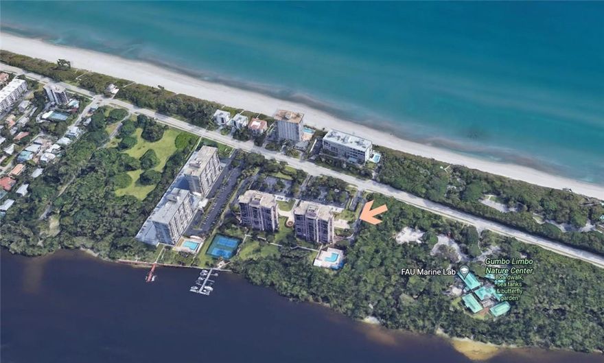 LOCATION. LOCATION. LOCATION. – Across from the beach!  Boca Raton Probate Sale @ La Fontana – Large 2,038 SF unit with 2-bed and 2.5 bath - Spacious bedrooms, living areas, great views and enjoyable ocean breeze. Freshly painted with new impact glass throughout. Wonderful layout with an eat-in kitchen with its own balcony, a formal dining area, a massive living room with a built-in wet bar, and a large balcony. Make it your own with some TLC and upgrades. The unit is sold as is with right to inspect. . No seller’s disclosure or condo docs available.