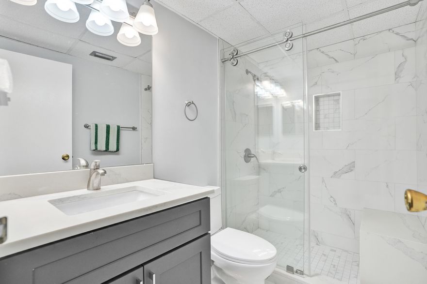 WOW! Are You Ready To Own A Turn-Key Condo With Stunning Golf Course Views? Look No Further! This 1 Bedroom 1.5 Bathrooms Beauty Comes With One Of the Lower HOA's In Broward! Kitchen Is Tastefully Upgraded w/ Stunning Quartz Countertops & Extra Storage, Primary Bedroom Has Two Separate Closets One Being An Oversized Walk-In, More Golf Views AND A Bathroom One Dreams Of Complete w/ Frameless Shower. Half Bath Is Remodeled As Well & Very Convenient For Guests! External Storage Unit & Ideally Situated Washer Dryer Located Next To Your Unit! Stone's Throw To The Golf Clubhouse To Play A Round Or Enjoy A Great Burger At The Lounge! All Occupants Must Be 55+, $40k POI Required & 725 Credit Score.  Please use all supplements attached before submitting an offer.