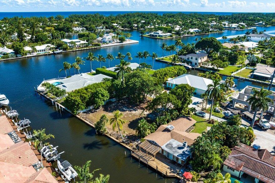 Discover one of the only vacant intracoastal waterfront lots at a remarkable price currently available in Delray Beach. This rare opportunity offers the ideal setting to build a waterfront dream home. Situated on approximately a quarter-acre with 92 feet of waterfrontage, the property is located just one lot off the direct Intracoastal waterway on a quiet, private-feeling street.