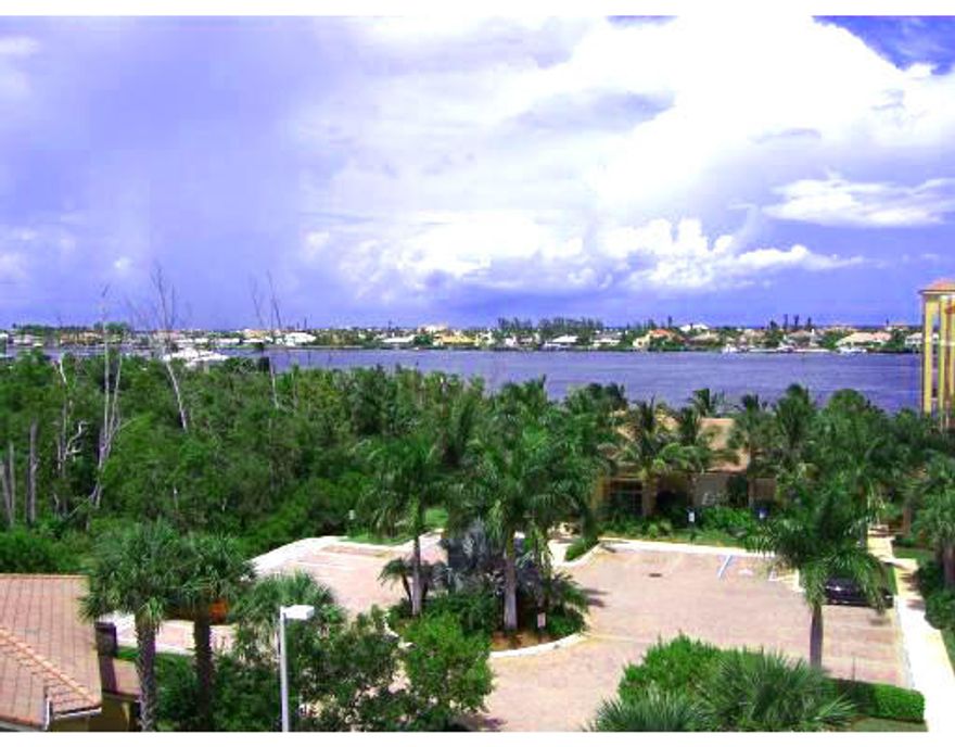 NO assessments! Intracoastal Penthouse Gated Community with Resort Style Amenities and private beach! Volume Ceilings! Upgraded kitchen cabinets, granite counters, stainless appliances, extended granite bar, Newer dishwasher and disposal, 2 year old refrigerator, 4 years old washer/dryer, Granite vanity bathroom, updated shower. AC 2021. Large Master bedroom with built-in, walk in closet. Water view from all windows & covered private balcony for Sunrise and Sunset! Tile floors throughout. Miami rated, 3/4 inch impact windows 2022. Double storage unit. Secure call box building, lobby, trash chute & elevator. Beautiful Clubhouse, pool, private beach, pavilion, full gym, spa, sauna, kayak rack, BBQ areas & more! Palm Beach Yacht Center next door. Bring your Boat.  Seasonal rental OK..