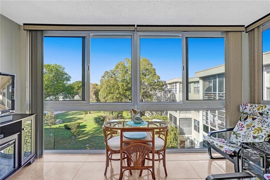 The unit of all units ! this 1/1 in an active 55+ community is the one you are looking for. Every door and window are impact resistant, even the Florida room. No expense has been spared with this unit. You will be amazed as soon as you walk in to the condo. The kitchen and bathroom  have been remodeled.  This unit is the cleanest you will ever find. It actually looks staged, but to your benefit, all of the furniture remains.  This one won't last !
