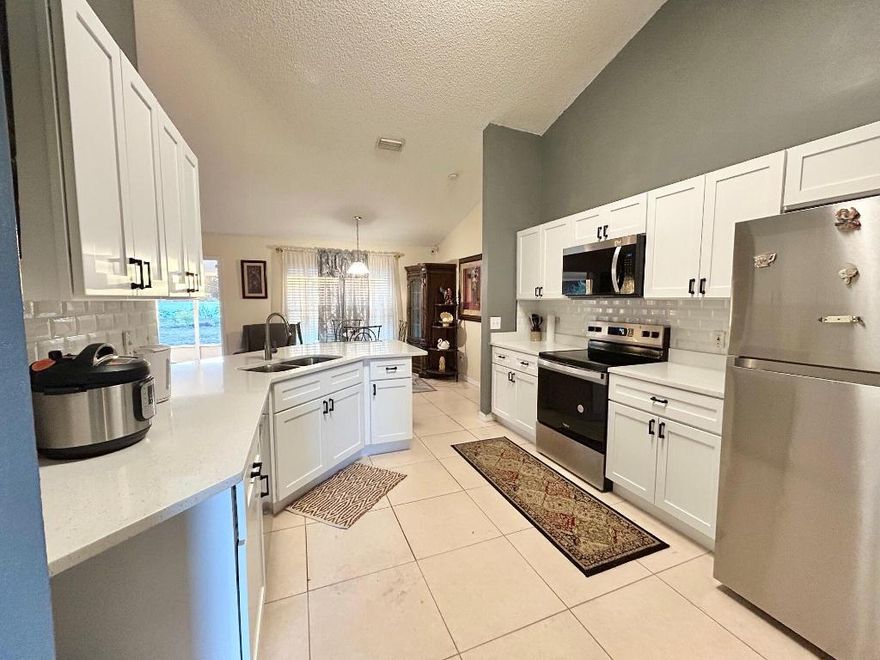 Renovated fully furnished 4 bedroom 2 bath house available for rent weekly $1,500 or monthly $4,000. Not available for yearly lease. Enjoy the tropical Florida weather from the large screened in back porch overlooking tropical backyard with fruit trees and sugar cane. Kitchen features quartz countertops, breakfast bar and breakfast nook, Master suite offers walk in closet, ensuite bathroom with walk in shower. 2 car garage and double driveway. Central A/C, full laundry room with washer and dryer. Beaches, Indian River, Space shuttle and Disney World within driving distance.