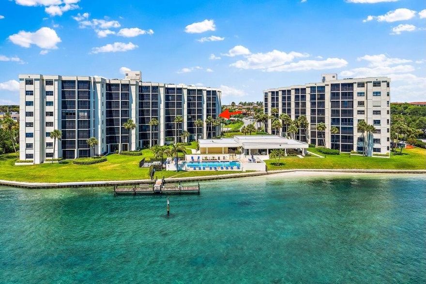 Tequesta condo with views of the intracoastal and Atlantic Ocean. Highly desirable 3 bed 3 bath end unit condo. Open concept living with recently updated kitchen and bathrooms. Fully Furnished Turn Key. Move-in Ready! All measurements are approximate.