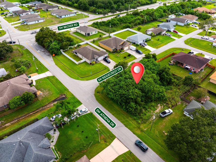 Opportunity Awaits! Prime vacant corner lot spanning over 11,000 sq. ft., zoned for single-family residential use. This oversized parcel offers endless possibilities to design and build your custom dream home with ample space for a pool, outdoor living, and future expansion. Ideally located with quick access to I-95 and the Florida Turnpike, the property provides both convenience and accessibility to shopping, dining, schools, and nearby entertainment. A rare opportunity to secure a spacious corner lot in a desirable, well-connected area. NO HOA Fee! Great opportunity for 1st time buyer and/or Investors!