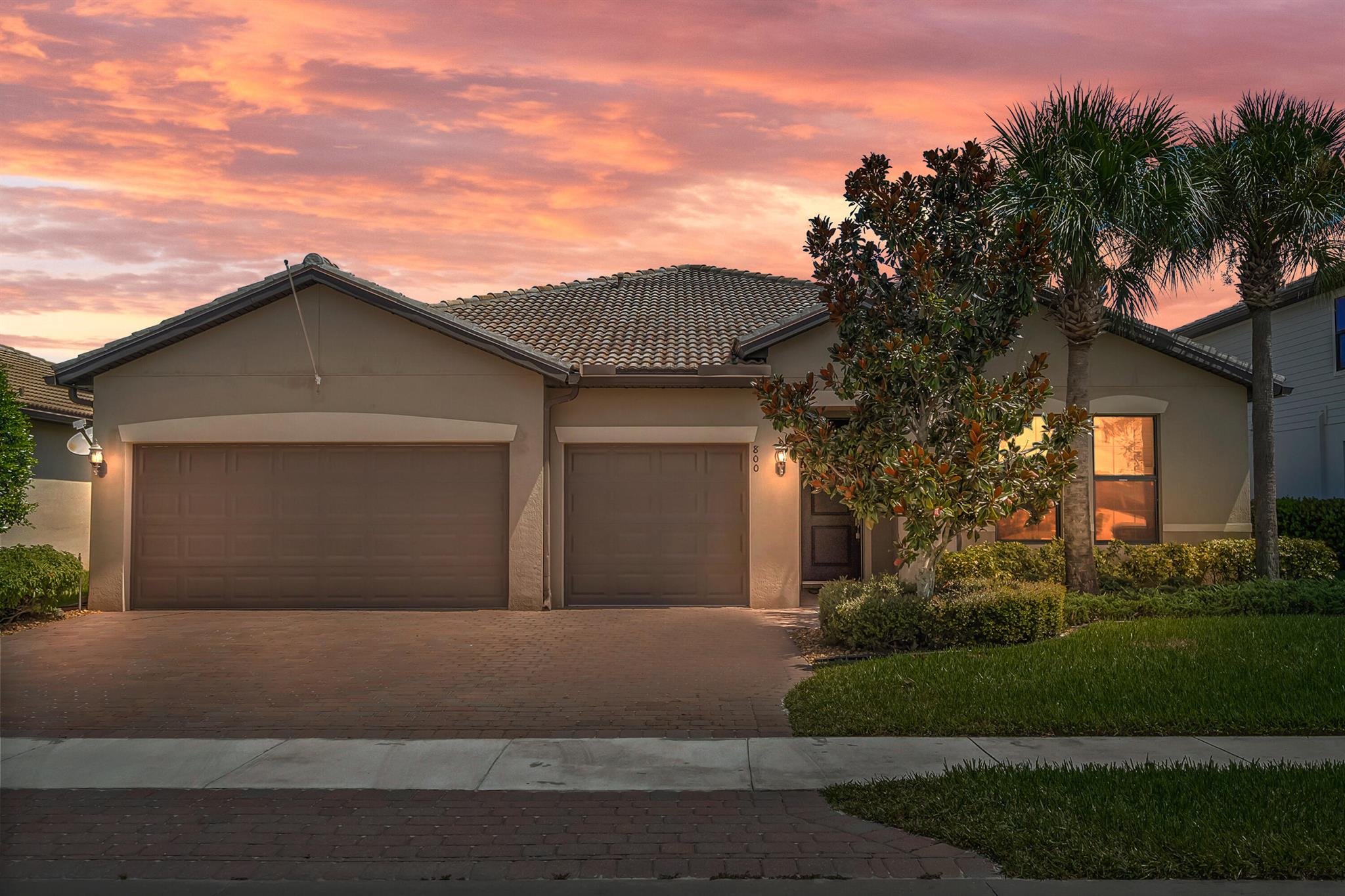 ***Assumable 2.25% VA loan available and/or $10,000 closing cost concession offered.***This stunning 4-bed, 3-bath, 3-car garage Palm model sits on an oversized waterfront lot and offers elevated finishes throughout. The gourmet kitchen boasts quartz countertops, gas range, stainless steel appliances, and a large island ideal for entertaining. The owner's suite features dual vanities, walk-in shower, and generous closet space, while a separate office/den provides versatile space for work or study. Enjoy the oversized lanai perfect for relaxing or hosting guests. Veranda Gardens delivers resort-style amenities and an unbeatable location near Publix, shopping, dining, I-95, and the Turnpike.