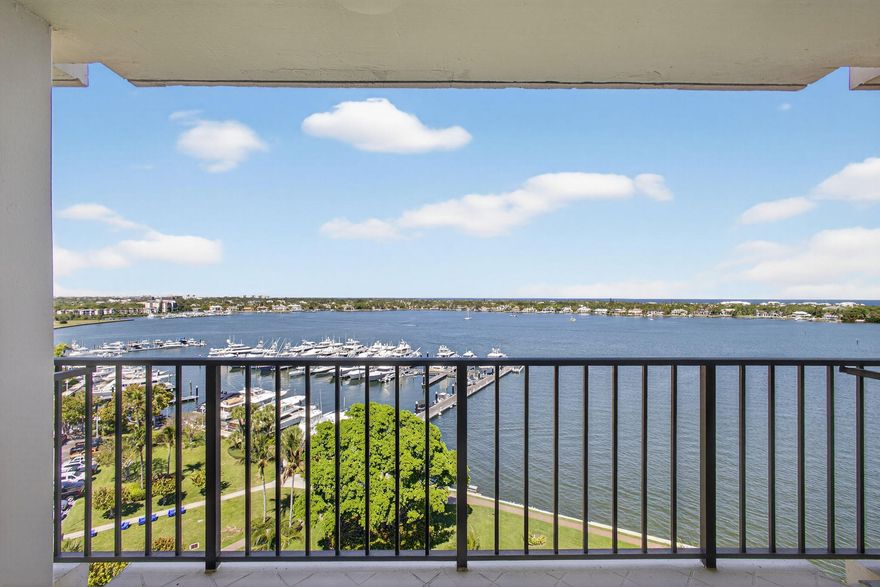 Come enjoy a View to remember all day long from the 11th Floor, view the ocean and marina from an expansive Balcony, walk a 2 mile trail around this beautiful Gated community of 1053 residents with a Restaurant on property. This community is rated number 1 year after year.  No assessments coming, all inspections have been completed and financials are done.