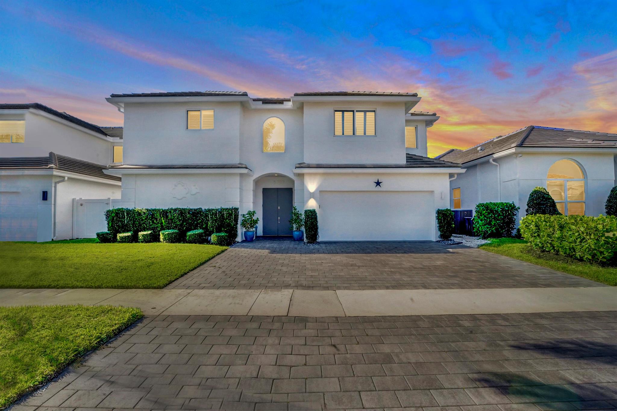 PRICE IMPROVEMENT!Welcome to this spacious and modern fully renovated home that offers a luxurious lifestyle with unlimited amenities. This 6-bedroom, 4.5-bathroom residence (guest house included) has an open concept kitchen, tons of cabinet space, walk in closets, new roof, and a courtyard pool. The home has an outdoor television with a Sonos system, an outdoor shower, artificial grass, skylights, and an office that may be turned into a sixth bedroom. The courtyard area offers a generous space with a new pool, hot tub, and retractable awnings. Don't miss the opportunity to make this exceptional elegant home your own.