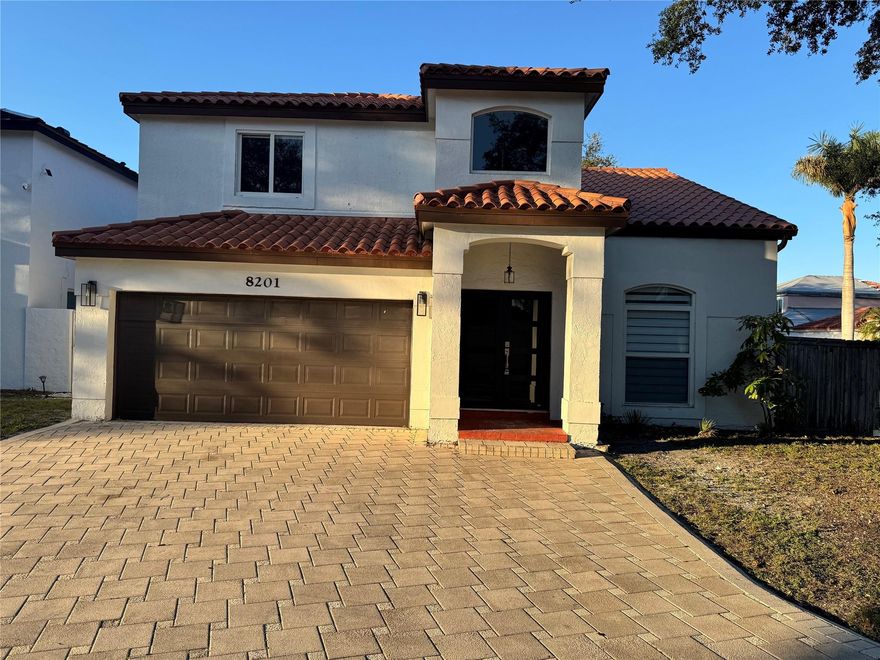 This beautiful boasts of entertainment spaces both inside and outside with the large pool and the extra large deck space, great for outdoor dinning.  The entire house has been freshly painted, impact windows, new modern blinds.  stainles steel appliances, gas water heater and dryer.  New electric stove.  Owner will continue to maintain the pool.This house is a must see. Easy to show.