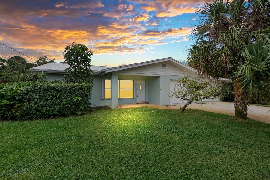 Private Beach Access!  What more could you want.  This two bedroom, two bath home is just a quick walk from your beach access.  This home is located in one of the finest area's of Hutchinson Island.  With kitchen upgrades  of granite counter tops and new cabinets  this home is ready for you to move in.  Bathrooms have been remodeled. There is plenty of room to add a pool  and you could easily convert the carport into a guest suite.  There are lots of options with this home if you wish to expand.  Storm shutters for quick and easy lock up if necessary.  Fenced in back yard with Mango tree.  Don't hesitate to come see this very reasonably priced home on South Hutchinson Island.  $50.00 annual fee for private beach access.