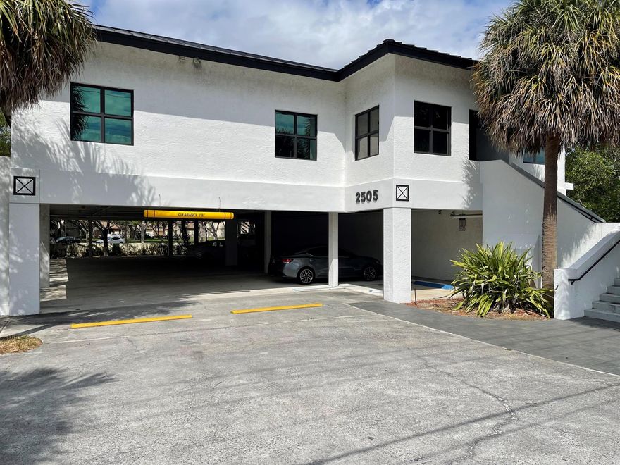 Unique opportunity to invest in and/or occupy a boutique office building in East Boca Raton, FL. Strategically located between Glades and Yamato Roads. The existing design and floorplans work well for general office, legal & financial services, or could easily be redesigned. Offering elevator access from the covered garage, it has 27 parking spaces (4/1,000 parking ratio). Boca Raton zoning is B-1 Commercial. The building has hurricane windows and a new roof. The interior lobby and offices offer abundant natural light. The gross building area is approximately 7,100 SF with 3 demised office suites. The 2nd floor suites sizes are 4,760 SF and 1,200 SF. The first floor is 1,200 SF. The terms of the leases in place are flexible creating the unique opportunity to occupy all or a portion.