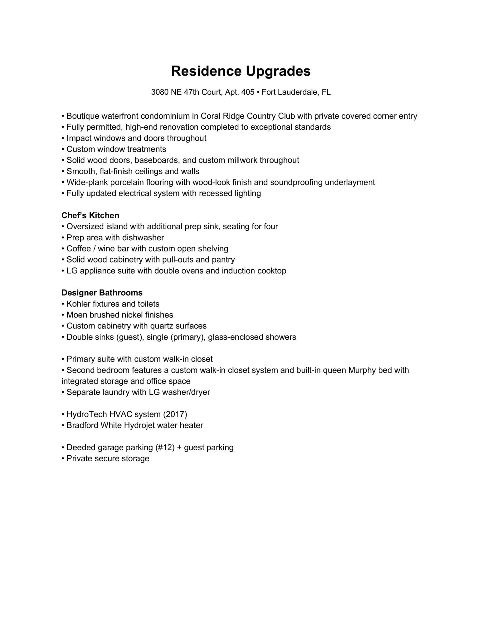 WESTCHESTER HOUSE CONDO - Residential