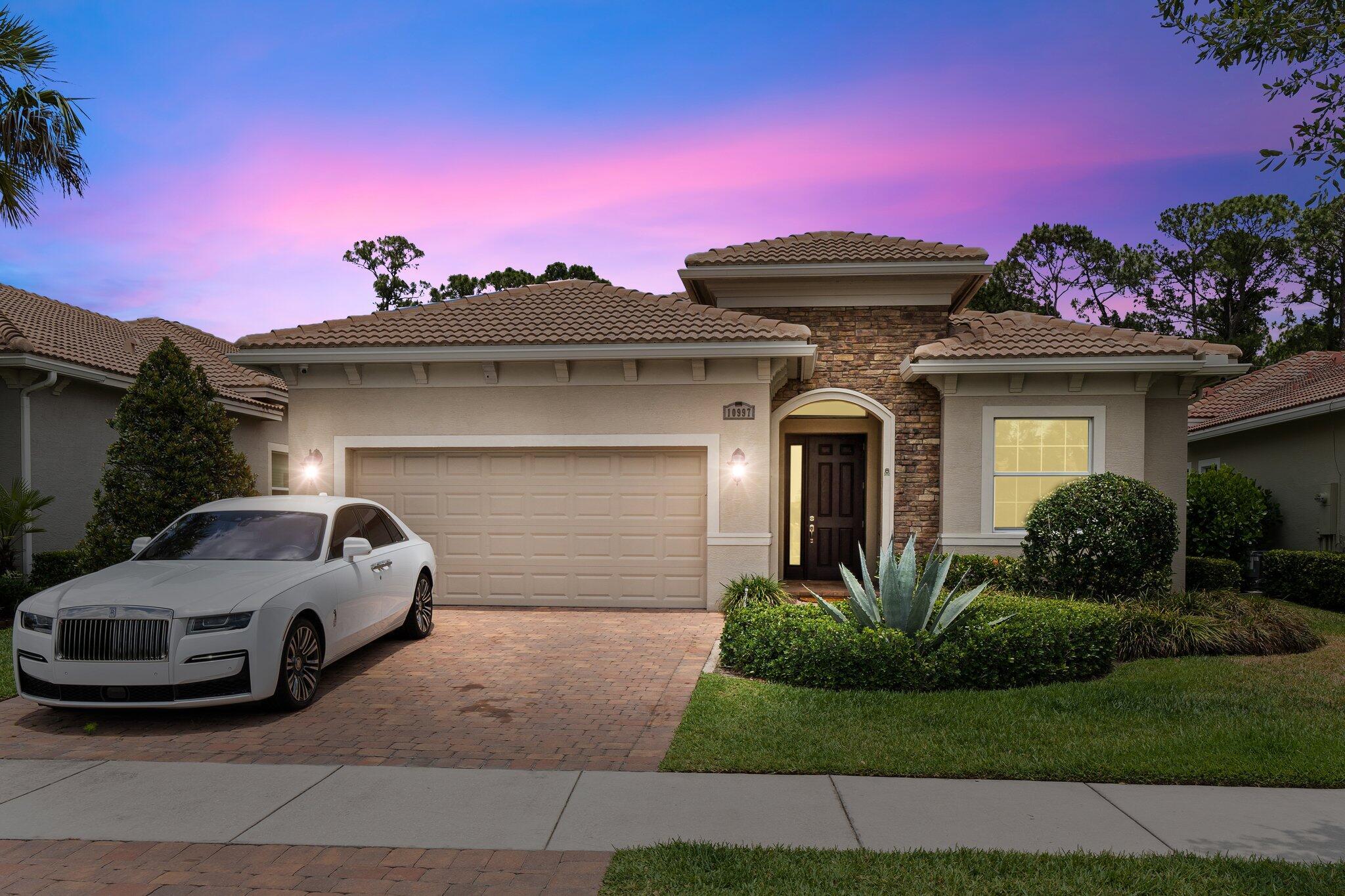 Welcome to your dream home! Nestled in the nicest Port St. Lucie community, this newly listed, fully upgraded house offers a luxurious lifestyle designed to impress. With 3 spacious bedrooms plus den and 3 well-appointed bathrooms, comfort meets style in every corner.Step inside to discover a gourmet kitchen where any professional chef would feel at home. The open-concept living area, anchored by a striking fireplace, is perfect for cozy evenings or hosting lavish gatherings.The primary bedroom serves as a private retreat, ideal for unwinding after a busy day. Every detail, from the head-turning fixtures to the flooring,