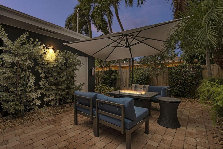 Come and see this fully renovated 1 bedroom/ 1 bathroom unit with stainless steel appliances, quartz counters, tile throughout, Walk in closet & smart features! 
This fully furnished, turn key unit was beautifully decorated to have a chic modern yet homey feel. 

This short term rental is very private with secured gated access to triplex, serene courtyard with fire pit and has access to your private back patio. Unit includes Cable, Netflix, Electric, water and laundry onsite. 

Poinsettia Heights is perfectly located close to 95, shops, restaurants beaches and so much more!