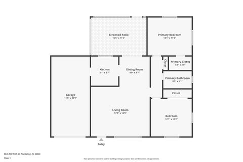 Tiny photo for 8845 NW 14th Street, Plantation, FL 33322 (MLS # F10546007)
