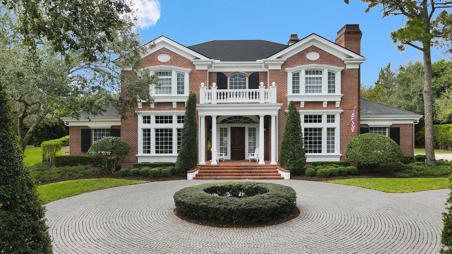 Welcome to this spectacular custom estate home exuding classic, traditional charm located in the prestigious gated community of Steeplechase. Enter the grand entrance of this residence and you'll notice the attention to detail as you are surrounded by the finest finishes including multi-layered crown molding, double coffered ceilings, and stunning wainscoting. Featuring over 5,500 SqFt of living space, 4 bedrooms all with en suite baths including a downstairs master and guest suite, loft, home gym, and oversized 2-car garage. It also boasts a gourmet chef's kitchen with eat-in breakfast nook, a walk-in pantry and 2 grand fireplaces. The exterior of this estate features an oversized lanai with built-in gas grill and a stately pool/spa. This luxury residence leaves nothing to be desired.