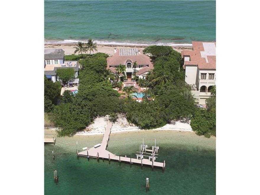 CASA DEL MAR THE BEST OF BOTH WORLDS. GATED OCEANFRONT TO INTRACOASTAL ESTATE IN PRESTIGIOUS HILLSBORO MILE 100' OCEANFRONT & 100' INTRACOASTAL DEEP WATER MINUTES FROM INLET.  3+ STORY 5 BEDS/8 BATHS IS A SOFT CONTEMPORARY DESIGNED W/ ALL MAJOR ROOMS HAVI NG OCEAN VIEWS.  A MAGNIFICENT MASTER SUITE ENCOMPASSES THE ENTIRE 3RD LEVEL AND FEATURES A SEPARATE OFFICE, HIS & HER SPA-LIKE BATHS ALONG WITH A PRIVATE BALCONY W/ VIEWS OF THE OCEAN.  1920'S ART DECO-INSPIRED THEATRE & RESORT STYLE POOL/SPA/FOUNTAIN.