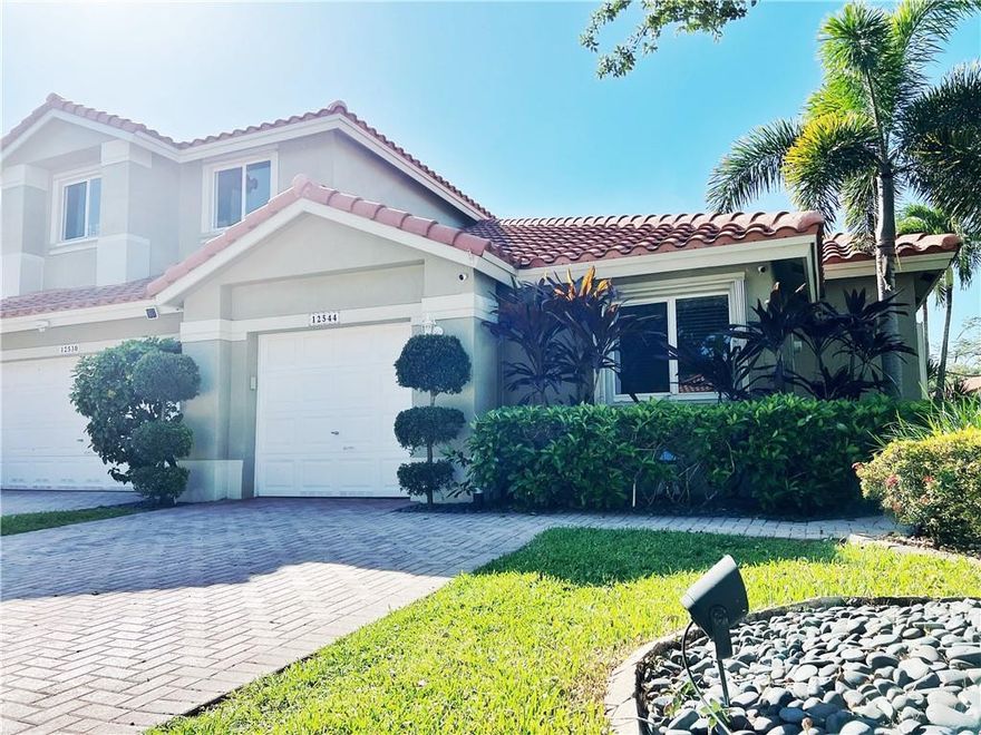 INVESTORS FRIENDLY. MOVE IN READY SMART VILLA LOCATED WITHIN THE FAIRWAYS OF HERON BAY! 2 Years old Roof. This home features 3 bedrooms / 2 full bathrooms, a spacious family room, an attached 1 car garage plus a screened-in patio. There is nothing to do in this home except to bring your toothbrush. The bathrooms have been updated, kitchen features newer stainless steel appliances. Heron Bay is a guard gated community with 2 clubhouses, resort-style pools, tennis courts, gyms, tot lots, and so much more. Located in an A-rated Parkland school district! Come check this one out as it will not be available for long! Fantastic location, smart lights, Nest Thermostat, Nest Doorbell and WIFI cameras, fenced patio. Accordion Shutters. DON"T MISS THE 3D Tour