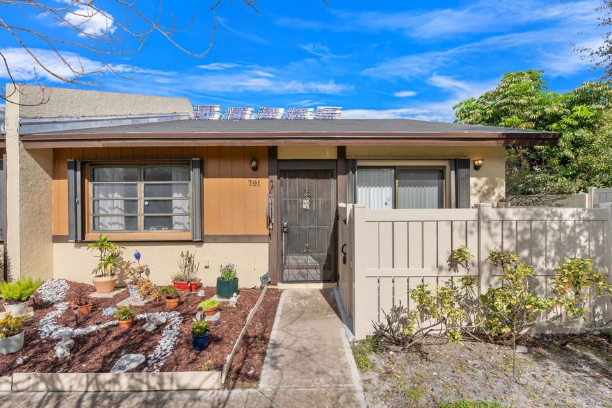 Welcome to this bright and inviting corner-unit villa, offering the perfect blend of comfort and convenience. Located in a beautifully maintained community, this residence features a spacious layout with abundant natural light.
The home boasts a new roof (2025), A/C from 2019, and a tankless water heater for energy-efficient living. The split-bedroom floor plan provides privacy, while the open living and dining areas create an ideal setting for both relaxation and entertainment.
Step outside to enjoy the lush surroundings and take advantage of the community pool, perfect for unwinding and enjoying Florida’s sunshine.