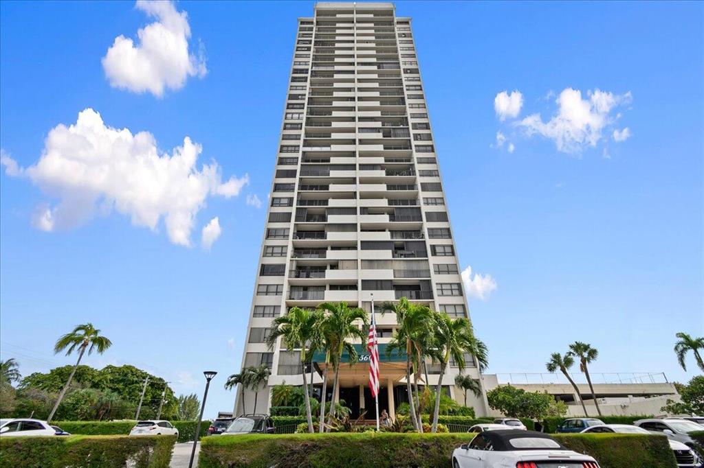 Intracoastal condo directly on the intracoastal with an amazing view of Peanut Island to the NE, Palm Beach Island East and SE views of our infamous Breakers along w/an abundance of private marinas. Interior boasts Marble flooring thruout the living areas & new carpet in the bedrooms. The Kitchen has brand new granite counters and GE appliances. Both bathrooms are remodeled w/custom vanities. The primary bedroom features sliders to the private balcony & a walk in closet. Bedroom 2 has a large window view of the intracoastal. Building offers manned guard gate, concierge service, a private beach, 3 grilling stations, pool w/renovated deck, Recently remodeled fitness center, library, sauna, Game room w/Billiards & Ping Pong and 2 parties rooms. Rent includes water, Comcast Internet & Cable.