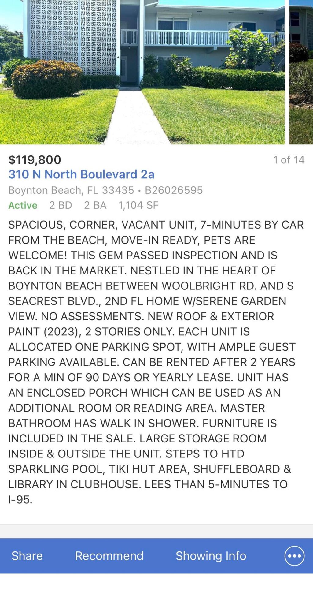 Photo of 310 N NORTH Boulevard #2A, Boynton Beach, FL 33435 (MLS # B26054180)