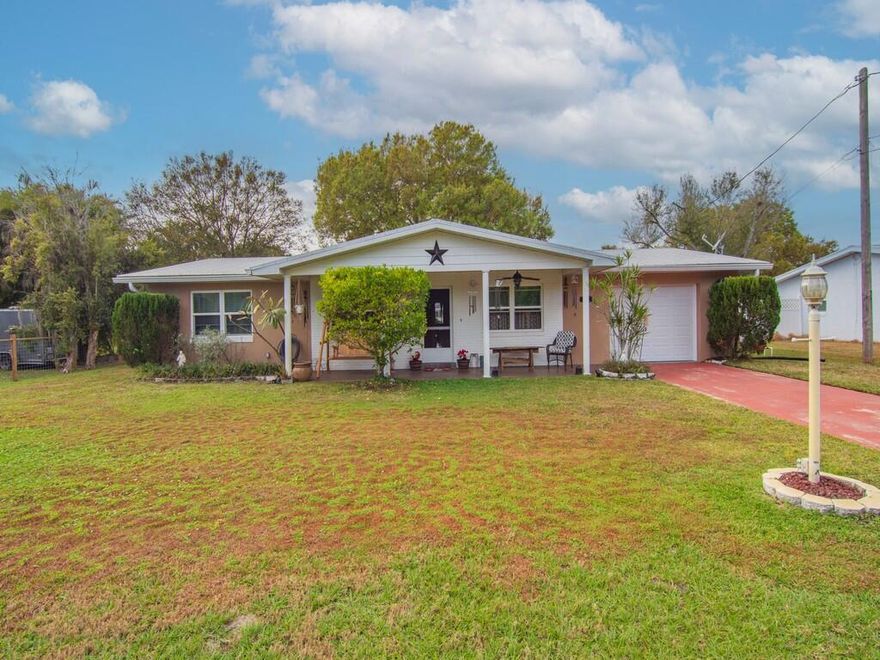 Discover the perfect blend of country charm and coastal convenience in this 3-bedroom, 2-bathroom CBS home located just minutes from the beautiful Fort Pierce beaches. This home features a 2016 metal roof, impact windows, impact-rated garage door, newer HVAC system, and an updated drain field. The kitchen offers newer wood cabinets and opens to a formal dining area. A spacious bonus room provides versatility—perfect as a family room, large formal dining space, or flex area to suit your needs. A new shed adds extra storage. Enjoy peaceful country living with the convenience of shopping, dining, and beaches just minutes away.