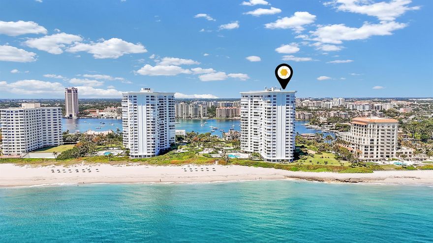 Completely renovated Unit featuring high-end, modern finishes and fresh, elegant design throughout. From your private balcony, enjoy sweeping ocean vistas and serene garden views-the perfect setting for morning coffee or evening sunsets. While the photos are beautiful, they simply cannot do justice to the true beauty of this home. Ideally located on Boca's exclusive Golden Mile, just minutes from downtown, fine dining, and boutique shopping. Chalfonte offers world-class amenities including two oceanfront pools, fitness center, tennis and pickleball courts, a private marina, and direct beach access. This is South Florida living at its finest.