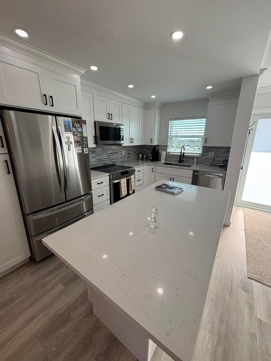 Very rare unit available in the highly desirable Coastal Terrace. This condo has full hurricane impact windows and doors. This condo is fully updated with quartz countertops and stainless steel appliances. Master has California closet with built in cabinets. Great views of the Intracoastal across from Deerfield Island Park. There is one deeded covered parking space. Building has completed the 40 year inspection, a brand new roof, the reserve study, and has a fully funded reserve. The listing broker is also the building President so call with any questions.