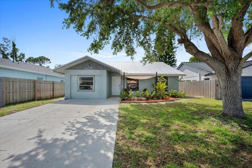 Welcome to this solid CBS construction home offering comfort, flexibility, and key updates already in place. With a newer roof (2021) and a water heater (2023), some major improvements have already been completed. Inside, you'll find a versatile layout featuring a garage conversion that provides an additional bedroom, perfect for guests, a home office, or extra living space to fit your needs. The home is equipped with hurricane shutters throughout for added protection and peace of mind. Step outside to a generously sized backyard with a storage shed, ideal for tools, hobbies, or extra storage. There's plenty of space to personalize and create your own outdoor retreat. A great opportunity to own a well-built home with room to make it your own.