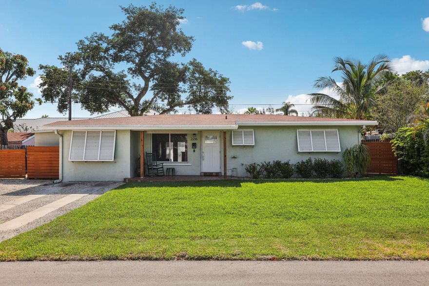 This well-maintained Wilton Manors home checks the boxes where it counts. Major upgrades include a 7-year-old roof, full hurricane protection, new A/C, a tankless water heater, and updated sewer lines—the big-ticket items are all done. The kitchen features white cabinetry, newer appliances, and a propane gas range, while both bathrooms have been recently updated. Original terrazzo floors add timeless character throughout. A 16' x 8' storage shed provides plenty of extra space. Ideally located just blocks from Wilton Drive, minutes from Downtown Fort Lauderdale, and under 3 miles from the beach—a smart option for first-time buyers or anyone looking for a solid home in a prime location.