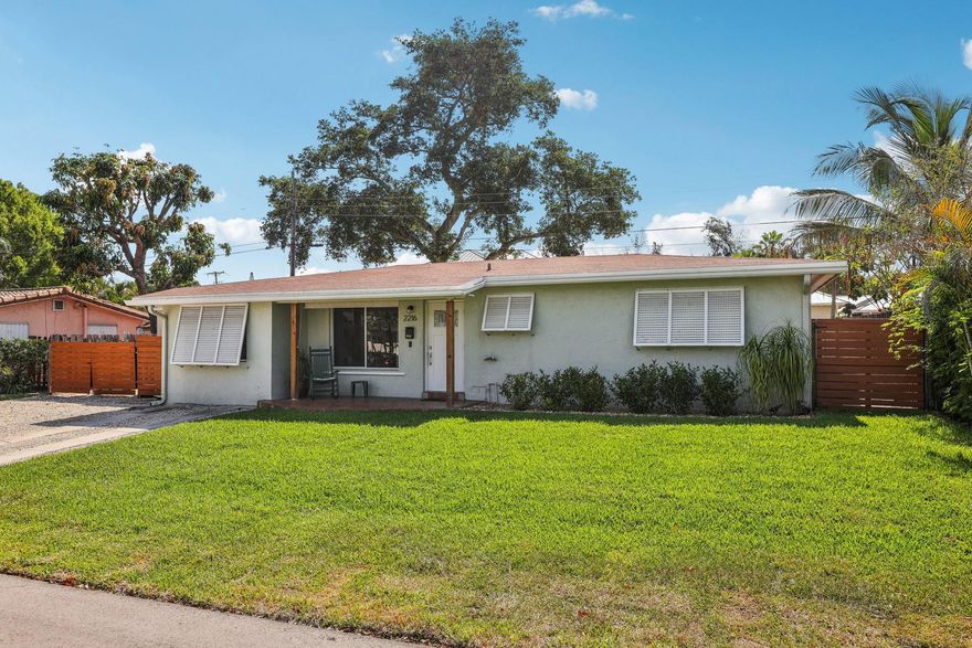 This well-maintained Wilton Manors home checks the boxes where it counts. Major upgrades include a 7-year-old roof, full hurricane protection, new A/C, a tankless water heater, and updated sewer lines—the big-ticket items are all done. The kitchen features white cabinetry, newer appliances, and a propane gas range, while both bathrooms have been recently updated. Original terrazzo floors add timeless character throughout. A 16' x 8' storage shed provides plenty of extra space. Ideally located just blocks from Wilton Drive, minutes from Downtown Fort Lauderdale, and under 3 miles from the beach—a smart option for first-time buyers or anyone looking for a solid home in a prime location.